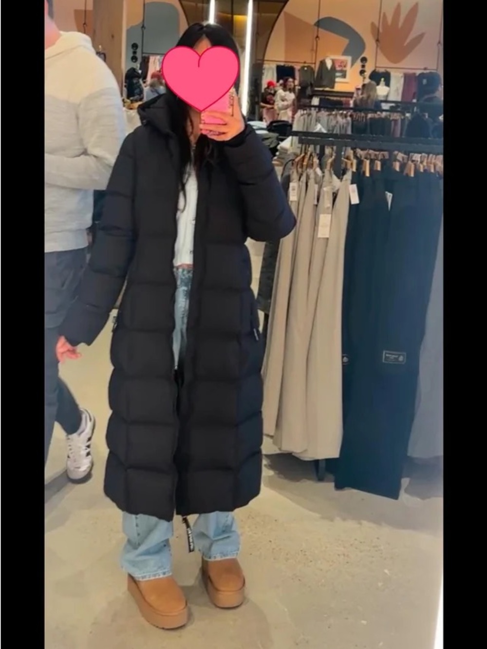 Aritzia SuperPuff SuperSnug Puff Long (black)
